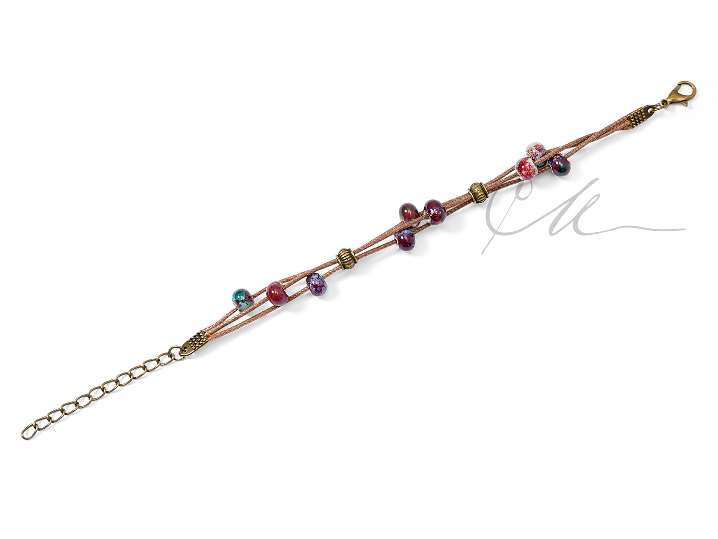 Ayra | Handmade Multi-Strand Ceramic Bead Bracelet