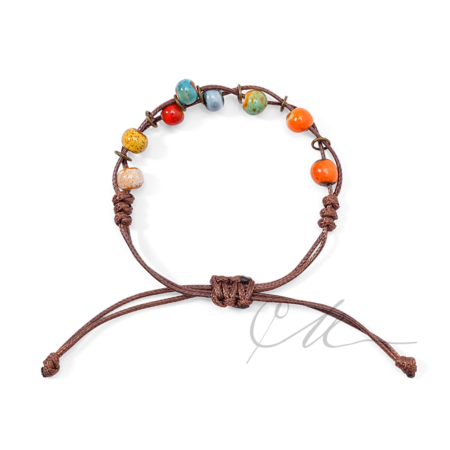 Zari | Handmade Color Pop Ceramic Bead Bracelet β Dopamine Vibe