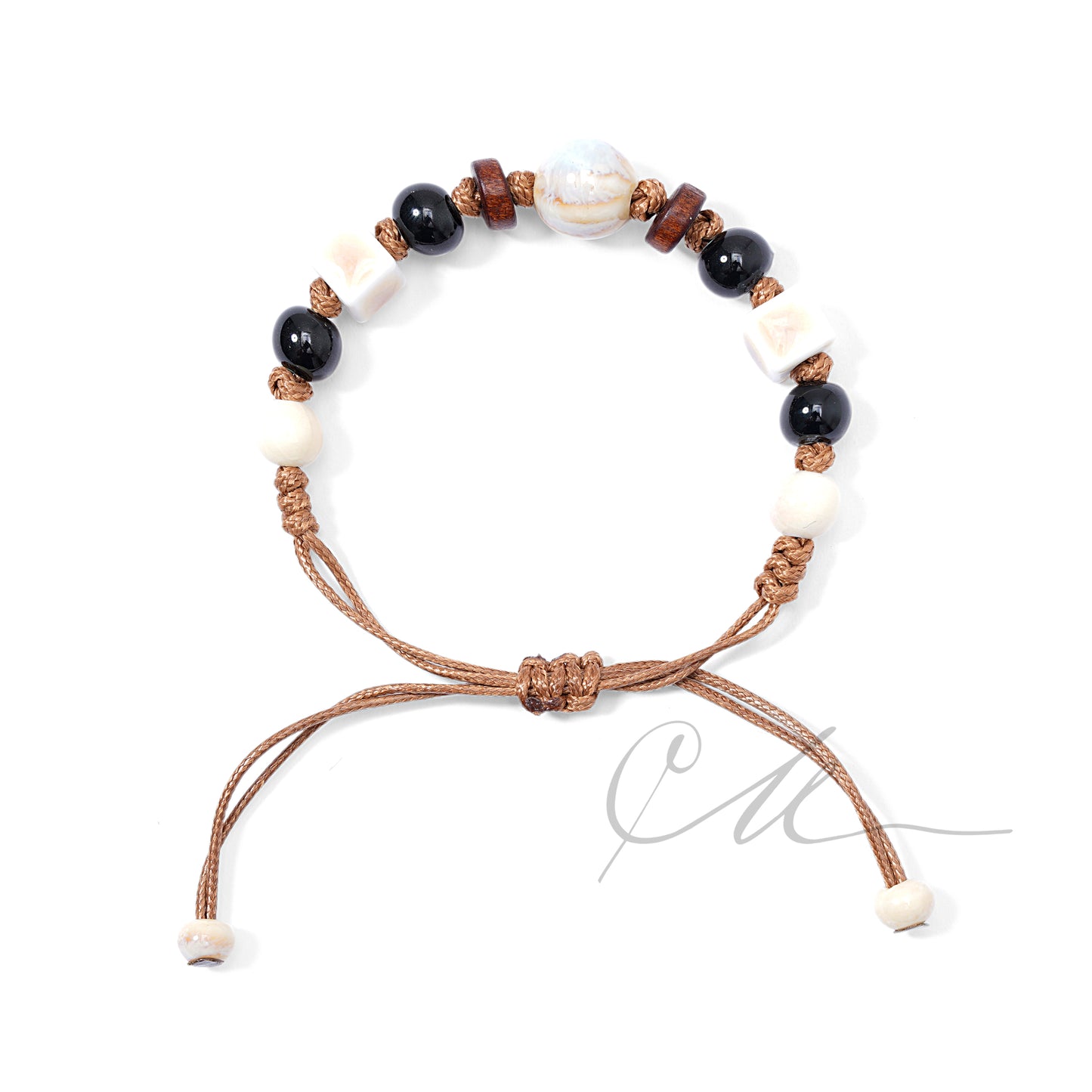 Tara | Handwoven Ceramic Bead Bracelet β Earth Tones