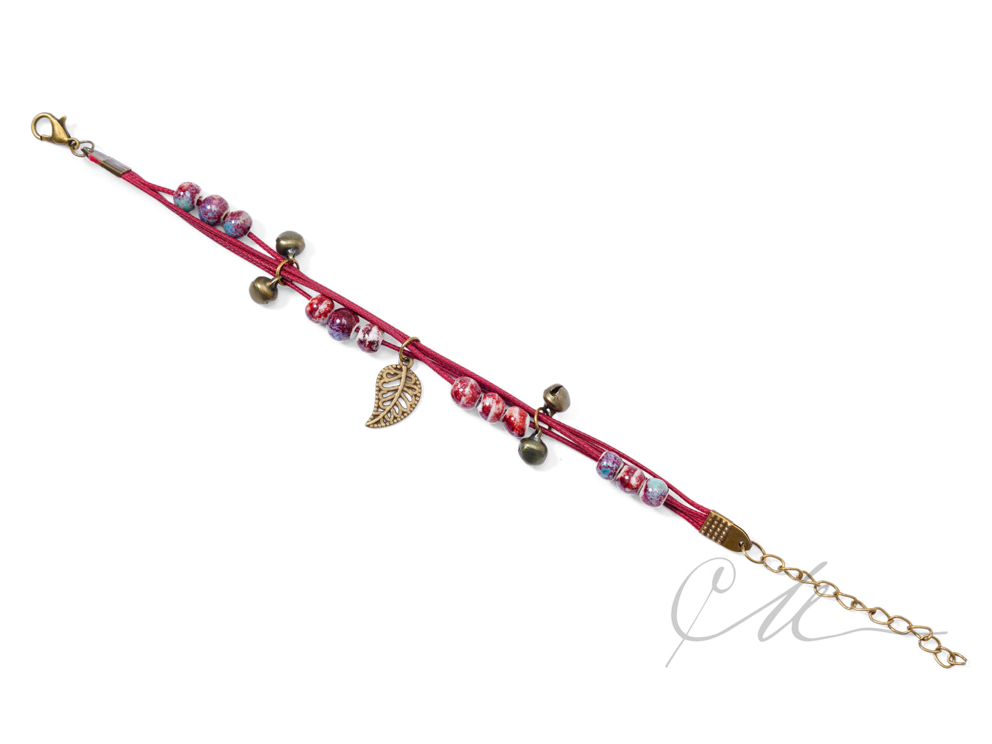 Bellia | Ceramic & Alloy Bracelet β Where Leaves Rest Together