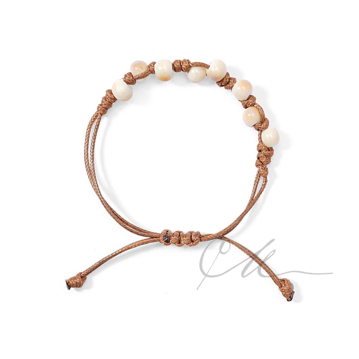 Nyra | Handmade Ceramic Beaded Macramé Bracelet – Wine & Teal Tones