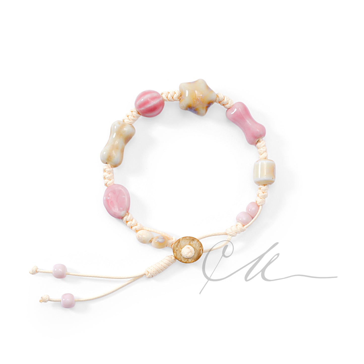 Selene | Handmade Starfish Ceramic Bracelet – Adjustable Beach-Inspired Jewelry