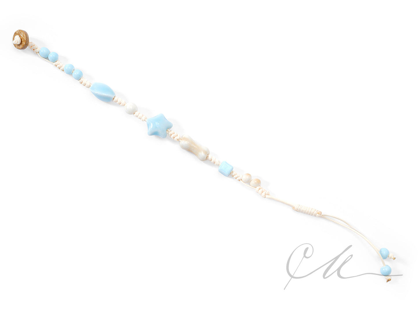 Selene | Handmade Starfish Ceramic Bracelet – Adjustable Beach-Inspired Jewelry