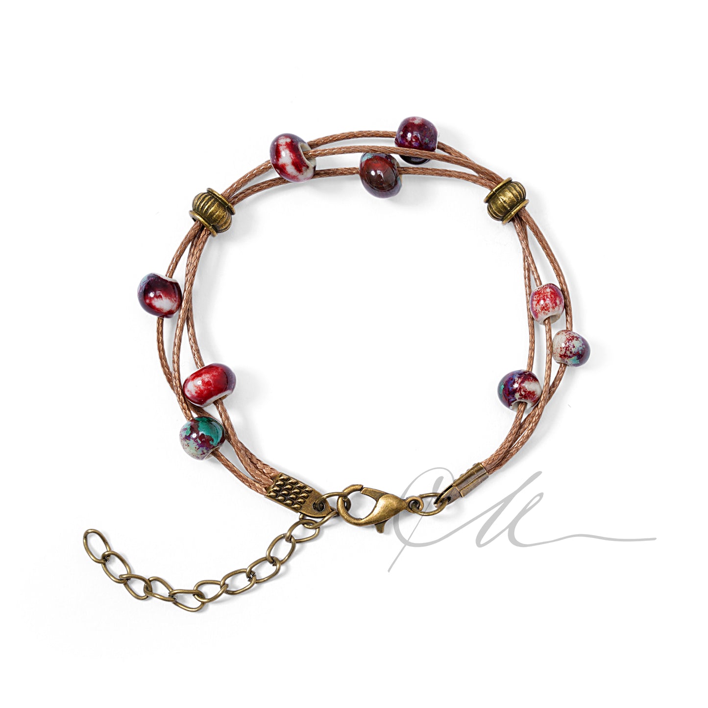 Ayra | Handmade Multi-Strand Ceramic Bead Bracelet