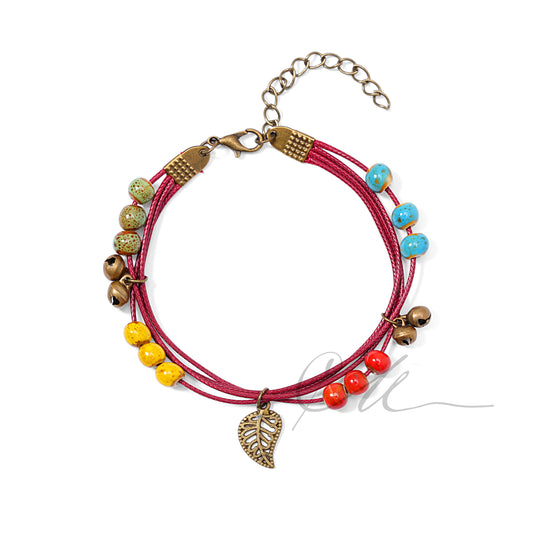 Bellia | Ceramic & Alloy Bracelet – Where Leaves Rest Together