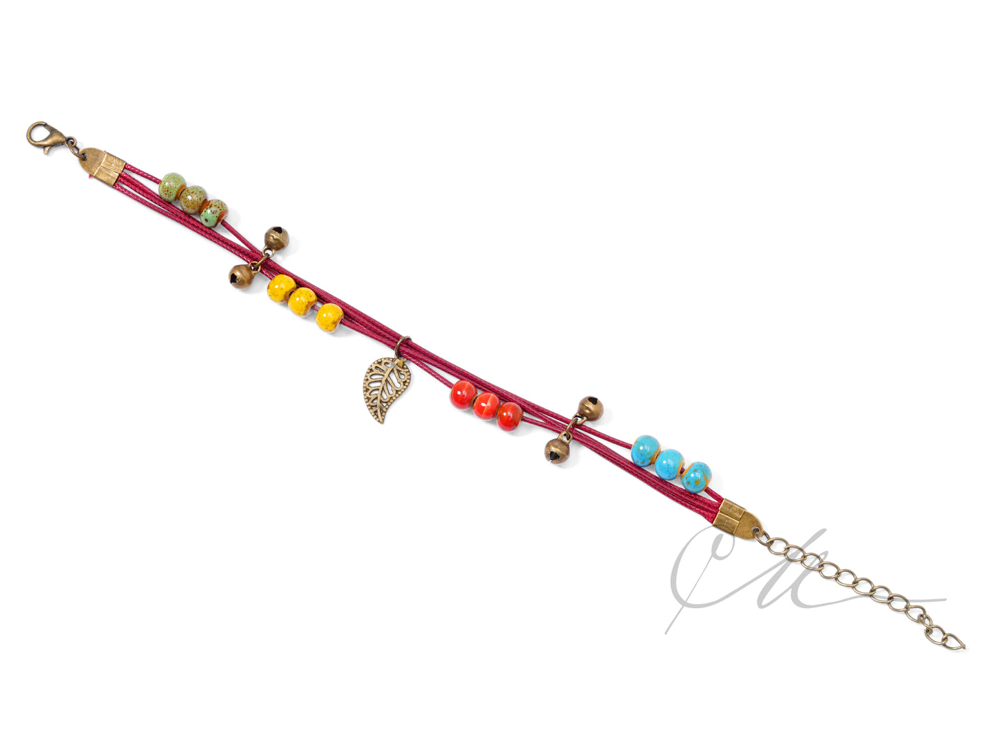 Bellia | Ceramic & Alloy Bracelet – Where Leaves Rest Together